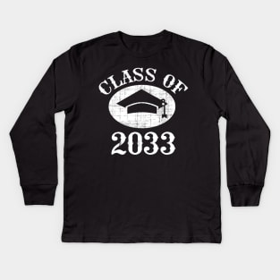 Grow With Me Class Of 2033 Kids Long Sleeve T-Shirt